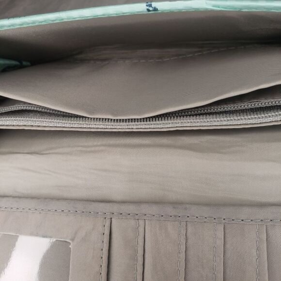 Cute aquamarine mermaid canvas wallet - Picture 7 of 8